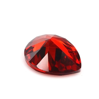 Champagne Color Zircon Loose Gemstone Pear Shape 10x8mm Synthetic Cubic Zirconia Moissanite