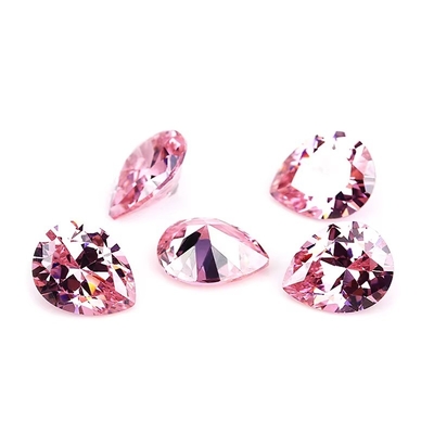 Champagne Color Zircon Loose Gemstone Pear Shape 10x8mm Synthetic Cubic Zirconia Moissanite
