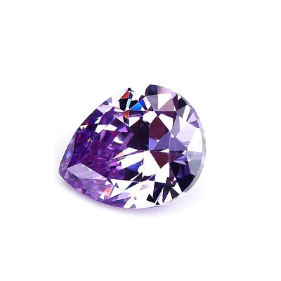 Champagne Color Zircon Loose Gemstone Pear Shape 10x8mm Synthetic Cubic Zirconia Moissanite