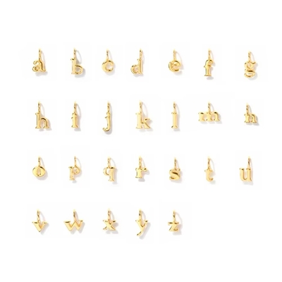 18k Gold Plated 925 Sterling Silver Metal 26 Alphabet Initial Letter Charm Necklaces