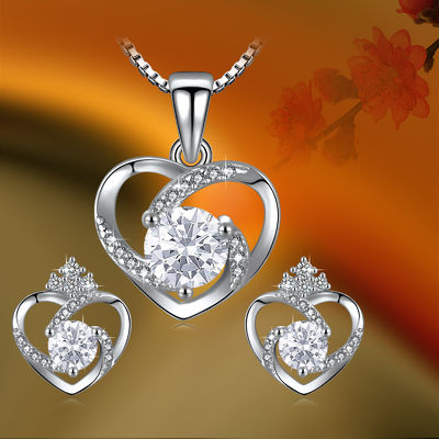 19X15MM 0.14oz Jewelry Sets For Women Plated Bridal Jewellery Set