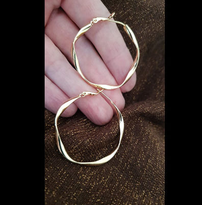 18k Gold Sterling Silver Jewelry Earrings