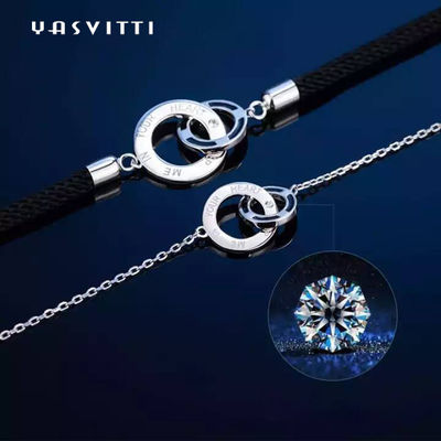 0.22m 0.1oz Sterling Silver Jewelry Sets Silver Chain And Bracelet Set ODM