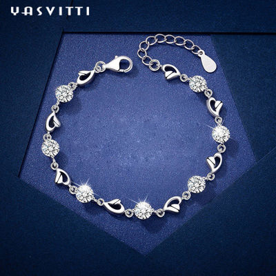 7.9in 4.6g Sterling Silver Jewelry Bracelets Sterling Silver Heart Bracelet ODM