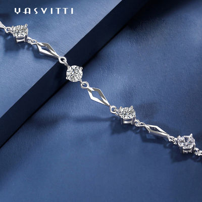 19.5cm 5 Gram Silver Slider Bracelet Love Heart Bracelet Gold ODM