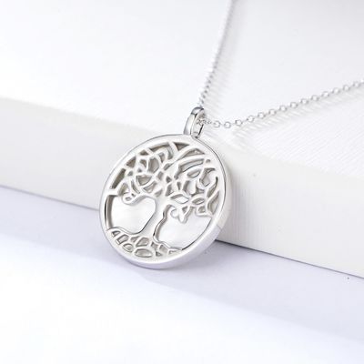 0.6in PVD Plating Sterling Silver Jewelry Necklaces 10 Gram CZ Necklace