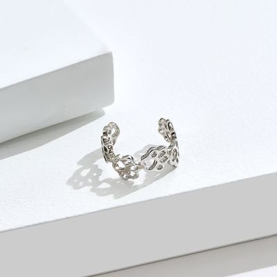 Pet Paw S925 Sterling Silver Opening Ring Fashion Men And Women Rings