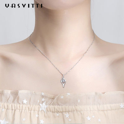 8g 28mm Angel Feather Necklace Silver Hypoallergenic Sterling Silver Necklace