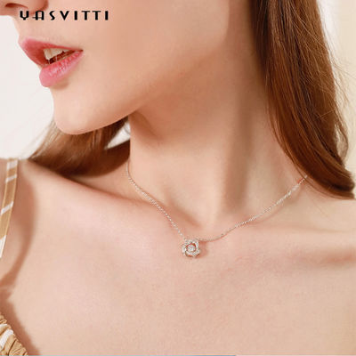 2g Fiancée 18k Sterling Silver Pendant Necklace Cubic Zirconia Necklace 1.64ft