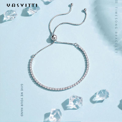 11in Sterling Silver Slider Bracelets