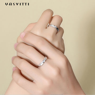 Hypoallergenic Zircon Diamond Ring 0.21cm 1.9g Couple Wedding Ring