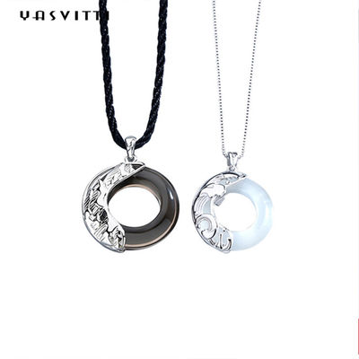22in Chain 1.62g Dragon Phoenix Necklace Fiancé 925 Sterling Silver Pendants SGS