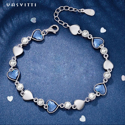 0.19m 0.83in Sterling Silver Jewelry Bracelets  Vintage Silver Charm Bracelet ODM