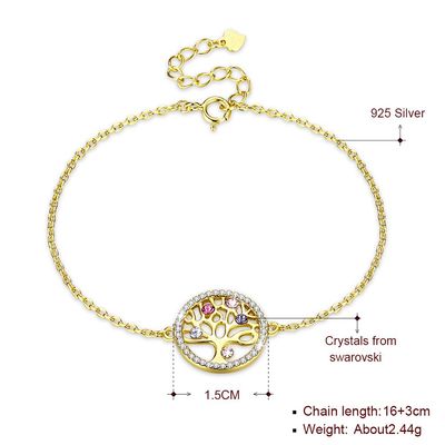 Tree Of Life Sterling Silver Jewelry Bracelets