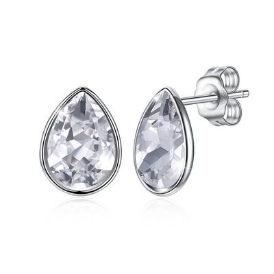 Women Pink Sterling Silver Jewelry Earrings