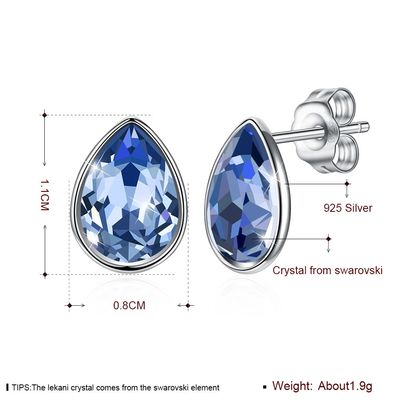 Women Pink Sterling Silver Jewelry Earrings