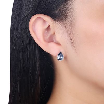 Women Pink Sterling Silver Jewelry Earrings