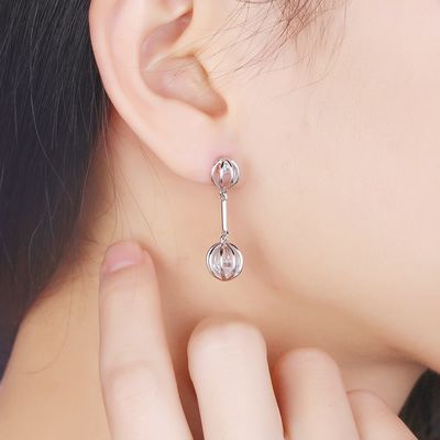 0.12oz 2.8X0.8cm Sapphire Stud Earrings Alloy Zircon Stone Earrings