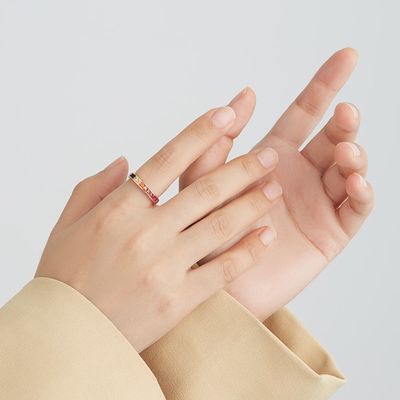 8.3in 0.07oz Sterling Silver Crystal Ring 14k Cubic Zirconia Engagement Rings ODM
