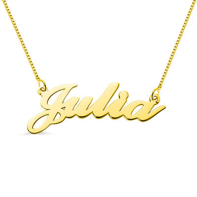 1.8ft 0.07oz Custom Silver Necklaces Trendy Festival Gold Name Plate Necklace