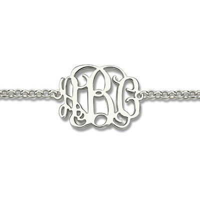 7.48in 0.42oz Sterling Silver Personalized Name Bracelets Silver Name Plate Bracelet oDM