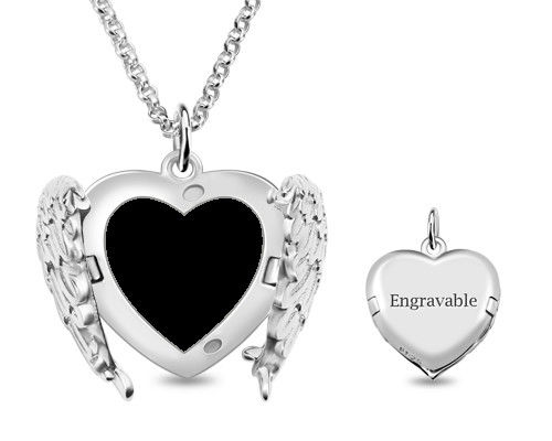 Heart Photo Custom Silver Necklaces