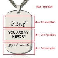 0.11oz 1.12in Custom Picture Pendant Necklace OEM Engraved Portrait Necklaces