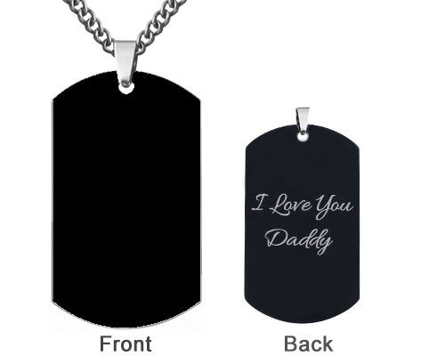 0.11oz 1.12in Custom Picture Pendant Necklace OEM Engraved Portrait Necklaces