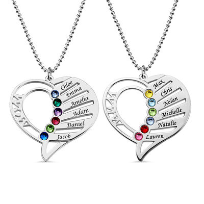 7gram 0.1in Personalized Photo Pendant Necklace Engraved Love Heart Necklace SGS