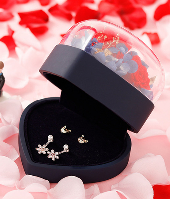 OEM Recycled 0.406kg Jewelry Gift Box Plastic 115×115×110mm