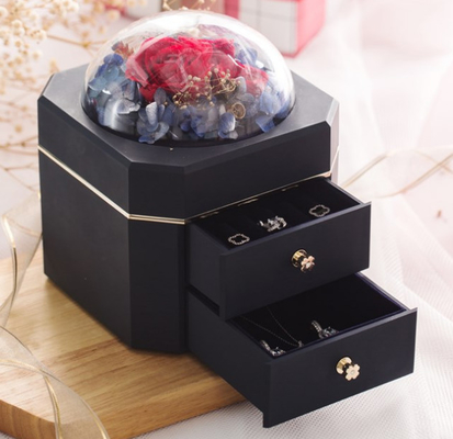 OEM Recycled 0.406kg Jewelry Gift Box Plastic 115×115×110mm