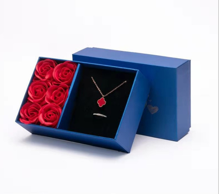 115*115*110 mm 0.406 kg Rose Flower Gift Jewelry Box Packaging Jewelry Box Necklace Box Earring Box Ring Box