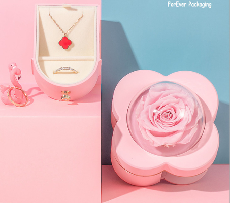 Gift Packaging Red Rose Jewellery Ring Box 3.2 Ounces 5&quot;x1.5&quot;x1.5”