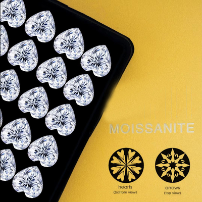 Wholesale mossanite Pass Diamond Test GRA Stones D Color Round Shape Diamond Loose Moissanite moissanite hoop earrings