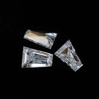 moissanite solitaire ring Wholesale Mossanite Gem Tapered Baguette Cut Charles VVS Loose Moissanite Diamond gem